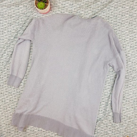 Marled Ribbed Open Front Cardigan - Picture 2 of 4